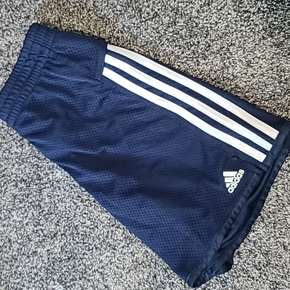 Girls blue Addidas sz LG 14 sport short